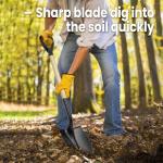 Durable Round Garden Shovel with D-Handle