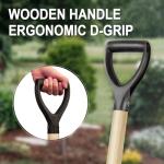 Durable Round Garden Shovel with D-Handle