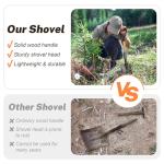 VNIMTI 28-Inch Metal Garden Shovel with D-Handle