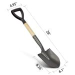 VNIMTI 28-Inch Metal Garden Shovel with D-Handle