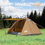 Camppal 2-3 Person Backpacking Tent, Waterproof Windproof 4 Season Tent for Camping, Easy Setup 2 Person Tent for Backpacking, Hiking, Hunting, Motor Cycling & Biking