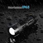 LETMY Tactical Flashlight, Super Bright LED Mini Flashlights with Belt Clip, Zoomable, 3 Modes, Waterproof - Best EDC Flashlight for Gift, Hiking, Camping, Hurricane & Power Outage (4 Pack)