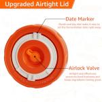 Fermentation Kit for Wide Mouth Mason Fermenting Jar, with 4 Glass Fermentation Weights,4 Fermenting Lids,4 Airlocks (No Jars) Complete Pickling Sauerkraut Kit