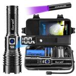 Goreit Flashlights LED High Lumens Rechargeable, 2000 Lumens XHM77.2 Super Bright Flash Light USB, Handheld Flashlight High Powered, Powerful Flashlight Waterproof for Emergency Camping Gift