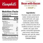 Campbell's Condensed Bean With Bacon Soup, Natural Smoke Flavoring Added, 11.25 oz Can