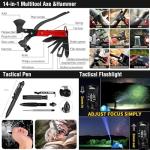 Survival First Aid Kit, 190 Pcs Survival Gear and Medical Supplies, Military IFAK EMT Molle Tactical Pouch for Outdoor, Camping, Hiking, Car, Vehicles and More (Black)