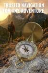 Glow in The Dark, Waterproof, Gold Brass Pocket Compass for Camping, Hiking, Wilderness Backpacking, Survival Gear Pack Orienteering Hunting Navigation Tool Gift for Kids, Adults (FBA - Blank)