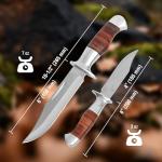 Mossy Oak Fixed Blade Bowie Knife with Sheath