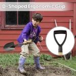 28-Inch Round Metal Garden and Camp Shovel