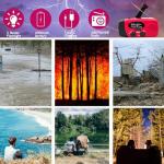 Portable 2000mAh Hand Crank Emergency Solar Panel SOS Weather Radio, Self-Powered 7 NOAA Channels Emergency Radio, WB/AM/FM Radios with Reading Lamp, Hand Crank Flashlight Home Survival Supplies (Red)