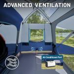 TIMBER RIDGE 5-9 Person SUV Tent with Screen Porch and Awning for Family Camping, Weather Resistant and Portable Van or Car Tent, Includes Rainfly and Storage Bag, 13' W X 10' L X 7.1' H, Blue