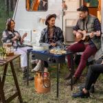 Karl home 2 Burner Propane Gas Stove for Outdoor Cooking, 225,000 BTU Camping Cooker with Removable Legs & Adjustable PSI Regulator for Backyard Cooking BBQ Baking Frying