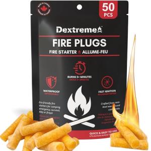Dextreme Fire Plugs - Natural Waterproof Fire Starters