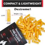Dextreme Fire Plugs - Natural Waterproof Fire Starters