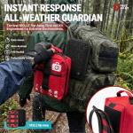 556 Piece Premium Large First Aid Kit, Survival Medical First Aid Bag – Labelled Compartments, Workplace Essential, Home & Sports, Molle Tactical Rip-Away Design, First Responders' Choice for Trauma