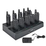 Retevis RT22 Two Way Radio,Rechargeable Walkie Talkies Long Range(10 Pack) with 10 Way Gang Charger,Charging Progress Bar,Workplace Organization,Compact Walkie Talkie for Adults Office School Daycare