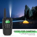 MaxTalker Walkie Talkies Long Range for Adult, MT10 Rechargeable Walkie Talkies FRS Two Way Radio, NOAA, 1200mAh Li-ion Battery USB-C Cable, LED Flashlight, VOX Walkie Talkie for Hiking Camping 2Pack