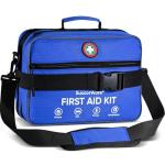 Professional 435 Pieces Large First Aid Kit - Includes Compressed Gauze - Compartments Emergency Medical Kit for Home, Camping, Backpacking, Travel, Boat, Car,Outdoors (Blue)