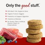Stella & Chewy's Freeze-Dried Raw Dinner Patties - Surf 'N Turf Salmon & Beef Recipe - High Protein Grain-Free Puppy & Dog Food - Perfect For Picky Eaters - 25 oz