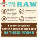 Primal Kibble in The Raw, Freeze Dried Cat Food, Chicken & Fish, Scoop & Serve, Made with Raw Protein, Whole Ingredient Nutrition, Crafted in The USA, Dry Cat Food, 24 Ounce (1.5 lb) Bag