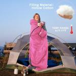 Elevon Sleeping Bag for Adults Teens Kids Cold Warm Weather, Portable Waterproof & Lightweight, Pink