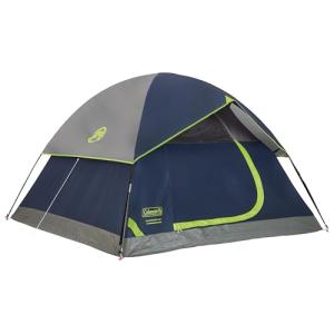 Coleman Sundome Camping Tent with Rainfly, 2/3/4/6 Person Tent Sets Up in 10 Mins, Weatherproof Shelter for Camping, Festivals, Backyard, Sleepovers, & More