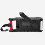 Midland - ER310PRO, Portable Emergency Bluetooth Weather AM/FM Radio with 10,000 mAh Power Bank - Multiple Power Sources, SOS Flashlight, Ultrasonic Rescue Dog Siren, & NOAA Weather (Red/Black)