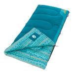Coleman Kids 50°F Sleeping Bag for Children up to 5ft Tall, Comfortable Youth Sleeping Bag for Sleepovers & Camping, Glow in The Dark Design, Stuff Sack Included, Machine Washable