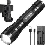 SAOPRKLER Tactical Flashlights High Lumen-Police 1200 LM Flashlight with Holster for Duty Belt,Single Mode LED Flashlight for Camping/Law Enforcement-Sentinel-X1
