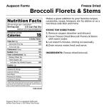 Freeze-Dried Broccoli Florets, 28 Servings Can