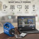 Westinghouse 155Wh 150 Peak Watt Portable Power Station & Solar Generator, Modified Sine Wave AC Outlet, Backup Lithium Battery for Camping, Home, Travel, Indoor/Outdoor Use (Solar Panel Not Included)