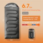 FARLAND Sleeping Bag for Adults, Cold Weather & Warm Plush Fleece-Lined Interior - Portable Waterproof Windproof with Compression Sack for Camping Hiking Traveling Indoor & Outdoor