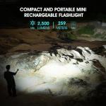 PIOOCAN S10Pro LED Flashlight Rechargeable,Bright Flashlight 2500 Lumen,Tactical EDC Flashlight Magnetic Base,Mini Size Waterproof Flash Lights for Outdoor,Home,Gifts,Collections,Tools