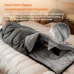 FARLAND Sleeping Bag for Adults, Cold Weather & Warm Plush Fleece-Lined Interior - Portable Waterproof Windproof with Compression Sack for Camping Hiking Traveling Indoor & Outdoor