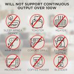 Westinghouse 155Wh 150 Peak Watt Portable Power Station & Solar Generator, Modified Sine Wave AC Outlet, Backup Lithium Battery for Camping, Home, Travel, Indoor/Outdoor Use (Solar Panel Not Included)