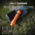 PIOOCAN S10Pro LED Flashlight Rechargeable,Bright Flashlight 2500 Lumen,Tactical EDC Flashlight Magnetic Base,Mini Size Waterproof Flash Lights for Outdoor,Home,Gifts,Collections,Tools