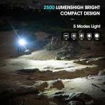 PIOOCAN S10Pro LED Flashlight Rechargeable,Bright Flashlight 2500 Lumen,Tactical EDC Flashlight Magnetic Base,Mini Size Waterproof Flash Lights for Outdoor,Home,Gifts,Collections,Tools