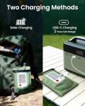 BILTRTE Solar Camping Lantern Rechargeable, Outdoor Emergency Light for Power Outage, Hurricane, Survival Kit, IP66 Waterproof Inflatable LED Lamp for Hiking, Backpacking