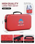 500 Pcs First Aid Kit for Home/Car/Travel/Camping/Businesses, Waterproof Emergency Kit for Hiking, Sports, Truck, Office, Vehicle & Outdoor Emergency Supplies, Well-Organized Home Travel Essentials