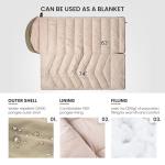 OneTigris Envelope 3 Season Sleeping Bag Extra-Wide Warm for Camping Backpacking Travel Outdoor Activities