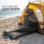 OneTigris Envelope 3 Season Sleeping Bag Extra-Wide Warm for Camping Backpacking Travel Outdoor Activities