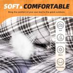 MEREZA Flannel Sleeping Bag for Adults XL, Large Wide Sleeping Bags for Camping Mens Warm Cotton Sleeping Bag 4 Season Warm & Cool Weather with Compression Sack (Navy Blue)