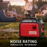 PowerSmart 3600-Watt Portable Inverter Generator, Quiet Technology, RV Ready 30A Outlet, Camping, Home use