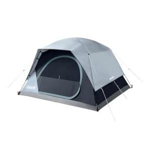 Coleman Skydome Tent with LED Lights & 5-Minute Setup, Weatherproof 4-Person Tent with Overhead Lighting, Made of PFAS-Free Materials