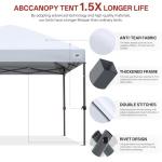 ABCCANOPY Pop Up Canopy - Outdoor Patio Portable Canopy Tent Heavy Duty for Backyard and Deck with 4 Sandbags(White, 10x10)