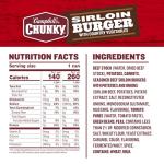 Campbell’s Chunky Soup, Sirloin Burger With Country Vegetable Beef Soup, 16.3 oz Can (Case of 8)