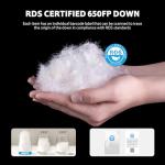 Naturehike Ultralight Down Sleeping Bag, 650FP Backpacking Sleeping Bag for Adults, 40.4℉ Waterproof Sleeping Bags for Camping, Hiking, Traveling with Compression Sack