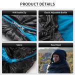 Naturehike Ultralight Down Sleeping Bag, 650FP Backpacking Sleeping Bag for Adults, 40.4℉ Waterproof Sleeping Bags for Camping, Hiking, Traveling with Compression Sack