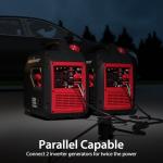 PowerSmart 2500-Watt Portable Inverter Generator with Super Quiet for Camping