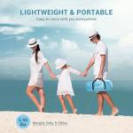 Elegear CumbreX™ Beach Tent Sun Shelter with Canopy, 4-5 Person Pop Up Beach Tent, Easy Setup UPF 50+ UV Protection Portable Lightweight Double Silver Coating Beach Cabana Sun Shade Shelter - Sky Blue